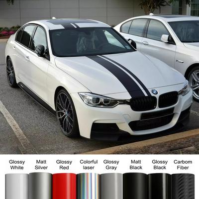 Комплект наклеек на капот, крышу, багажник автомобиля для BMW 3 серии E90 F30 G20, гоночные полосы, виниловые наклейки, аксессуары для тюнинга авто