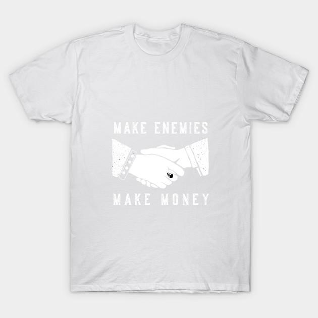 Футболка женщины Make Enemies Make Money Harajuku Печать Кавайи футболка Летний короткий рукав женский футболка Top Tee