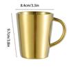 Double Wall Portable Anti-scald Kitchen Drinkware Mug Coffee Mug Water Mugs Cup Beer Cup