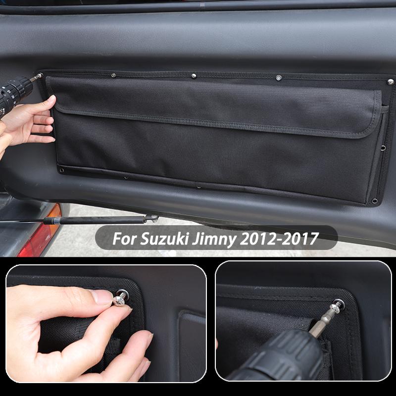 Подвесная сумка для хранения на задней двери автомобиля, органайзер, держатель для сумки, подходит для Suzuki Jimny 2012-2017, 2019 Up
