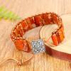 Шарм Радужный Камень Браслет Красочный Богемный Стиль Браслет Модные Бусины Плетеные Браслеты Девочки