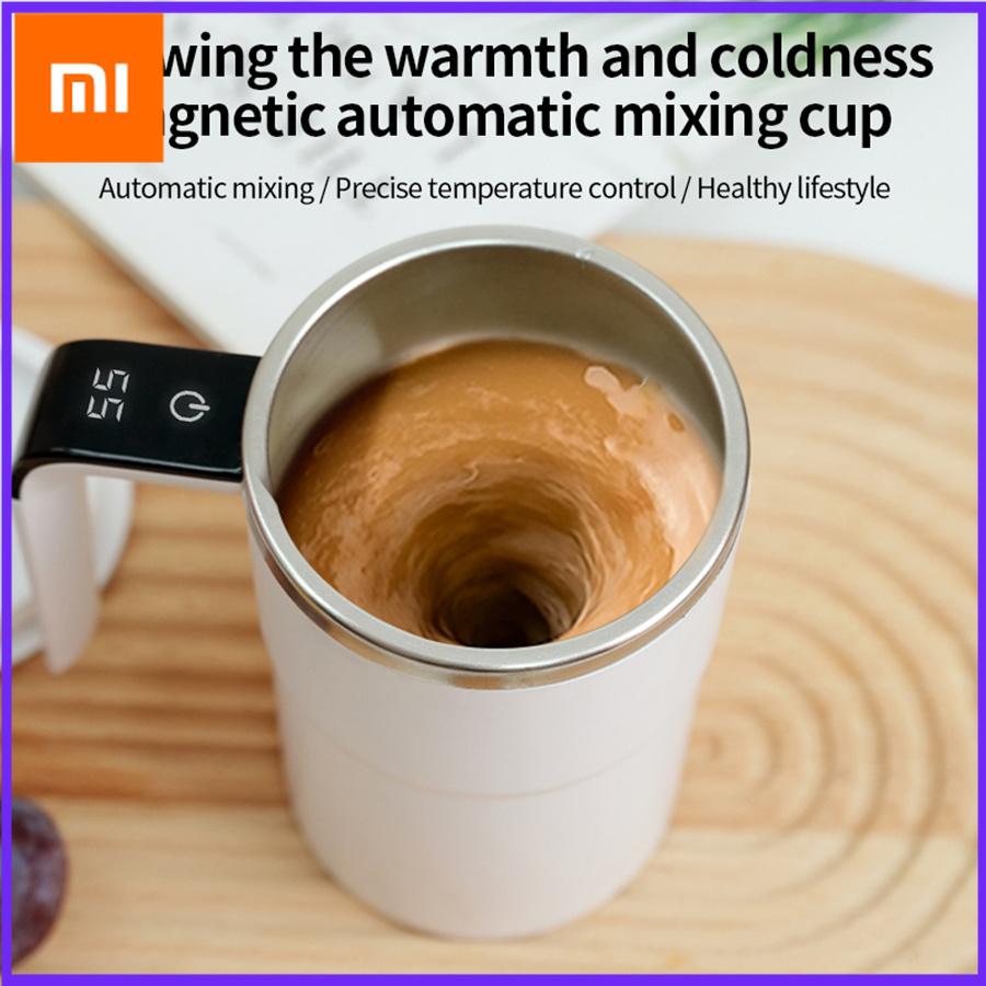 Xiaomi Перезаряжаемая электрическая чашка-миксер с цифровым ЖК-дисплеем, удобная для заваривания и подходящая для легкого смешивания различных напитков.