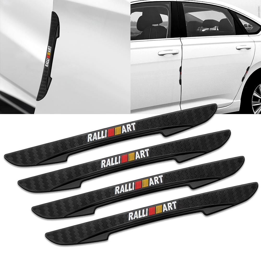 gjbf4 4pcs Car Styling Door Anti-collision Bumper Strip Sticker Accessories For Mitsubishi Ralliart Lancer Outlander ASX Galan Colt