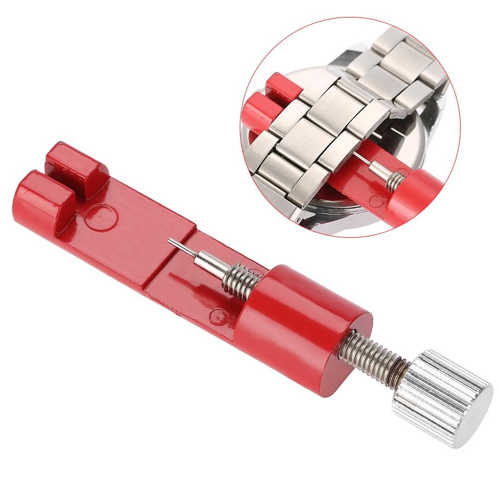 Набор аксессуаров для ремонта ремешка для часов, приспособление для снятия штифта регулировки ремешка (красный)