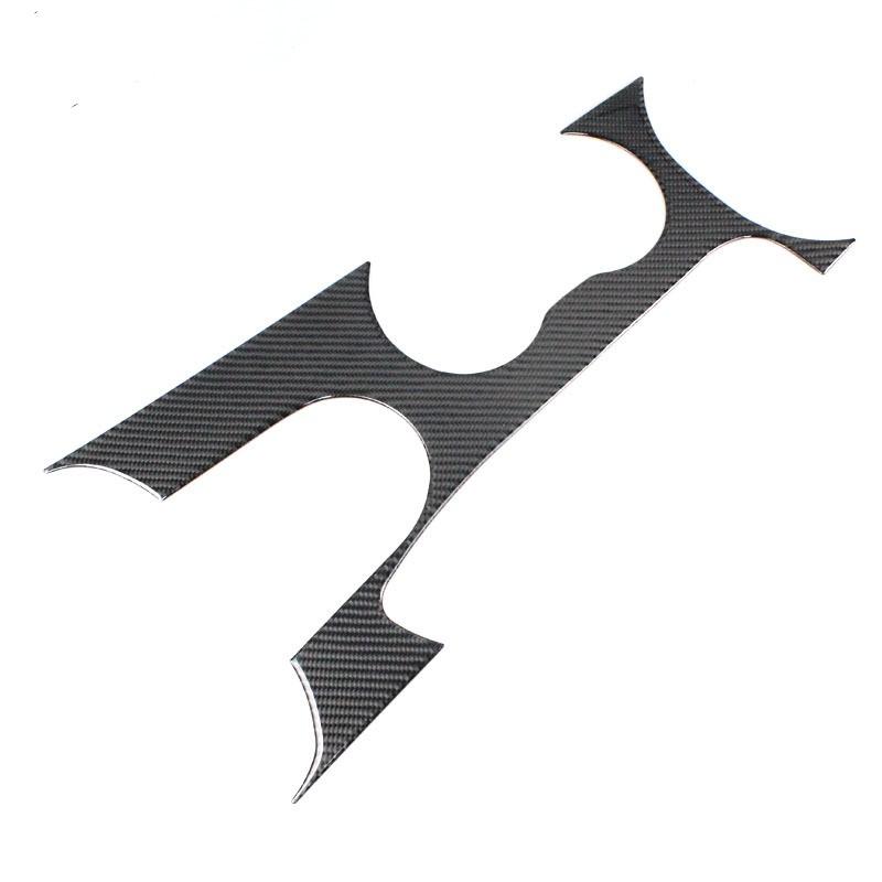 Углеродное волокно Автомобильная панель переключения передач, украшение для Ford Mustang 2015-2017, центральная консоль, автомобильные аксессуары