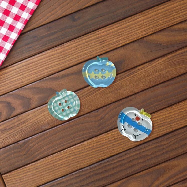 10Pcs Fruit Shape Craft Button 20MM Acrylic Button 4 Hole Sewing Button for Clothes Sewing Craft Knitting Decoration