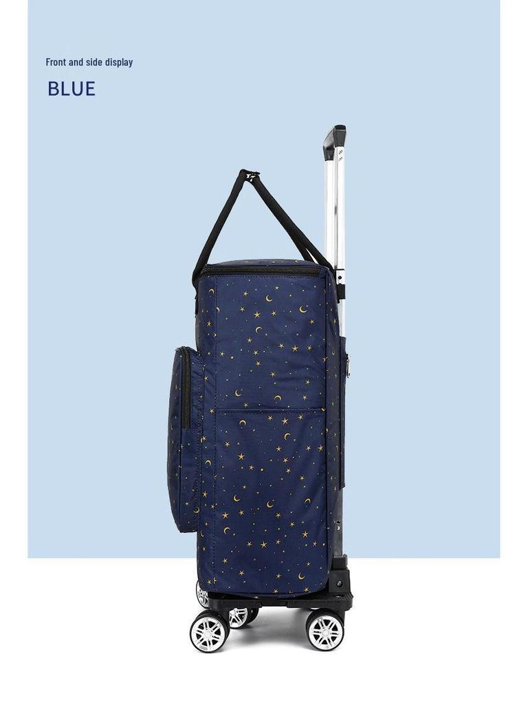 Складная Портативная Тележка для Продуктов с Сумкой - Бытовая Тележка для Супермаркета