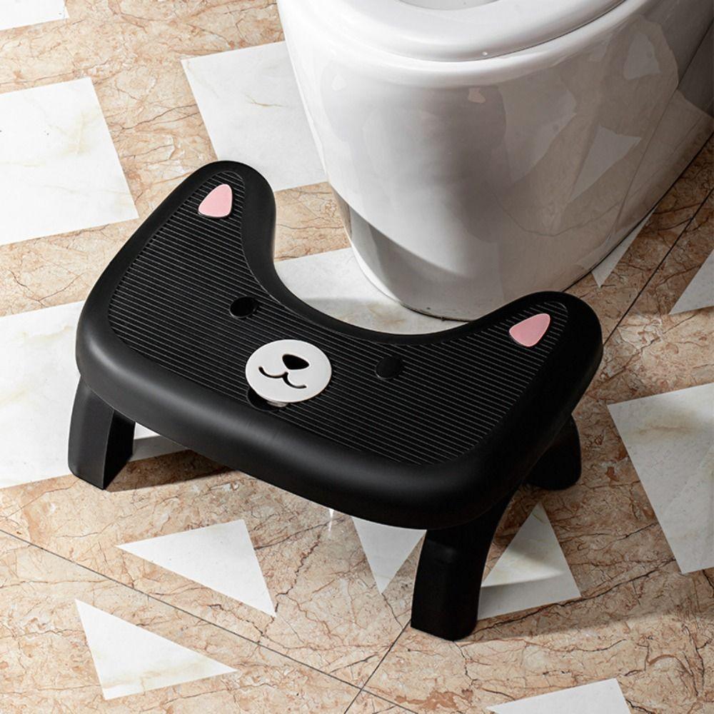 Foldable Folding Toilet Footstool Ergonomic Toilet Seat Under Desk Footrest Kids Potty Chair
