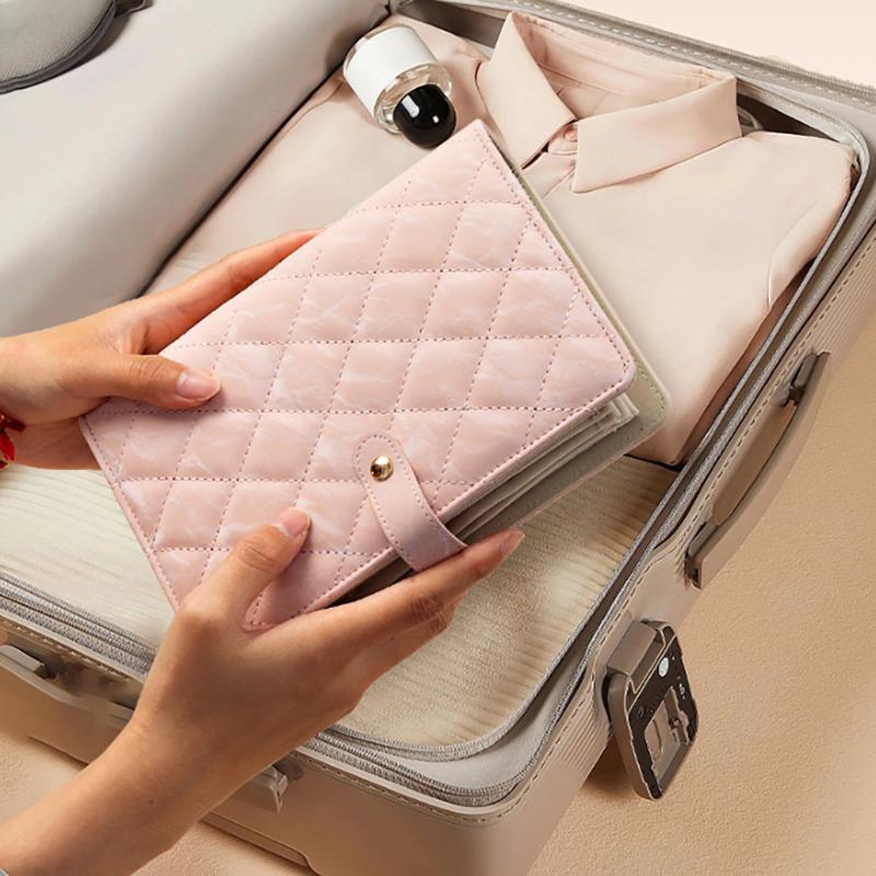 Книга для хранения ювелирных изделий из искусственной кожи на молнии, с прозрачными кармашками, упаковочная коробка для ювелирных изделий, органайзер для ожерелий, дисплей для хранения, товар для женщин