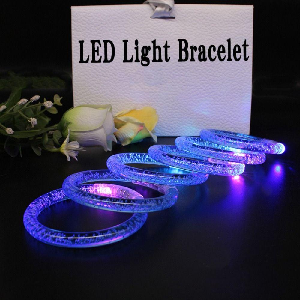 10 шт. светящиеся в темноте светодиодные браслеты долговечные светящиеся неоновые браслеты игрушки светящиеся браслеты для детей