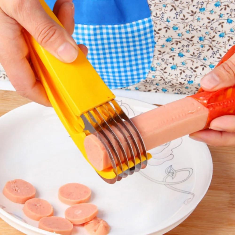 Быстрая и безопасная ломтерезка для бананов, простой кухонный инструмент, подходящий для детей и взрослых, идеально подходит для перекусов, фруктовых салатов, десертов и приготовления блюд