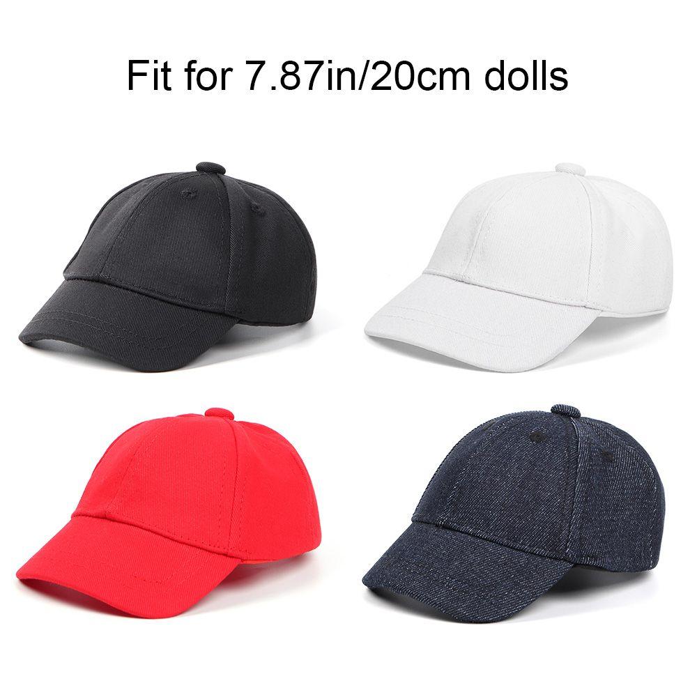Candy Color Doll Straw Hat 20cm Doll Hat Doll Baseball Cap Fashion Caps Animal Casual Hat
