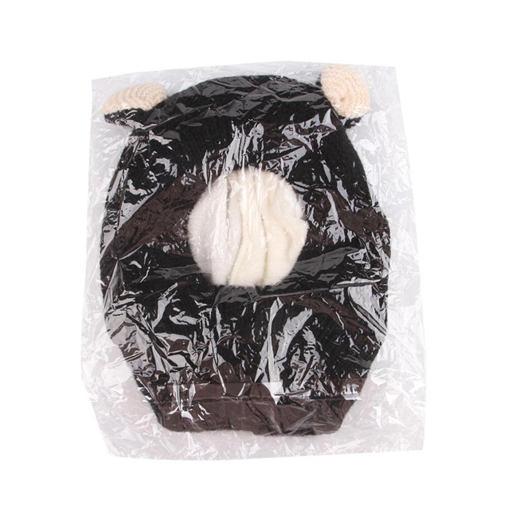 Смешная вязаная шапка для маленьких собак, мультяшная шапка с ушками медвежонка, костюм щенка, милая крошечная шапочка, головной убор, зимняя шапка для тедди-догов