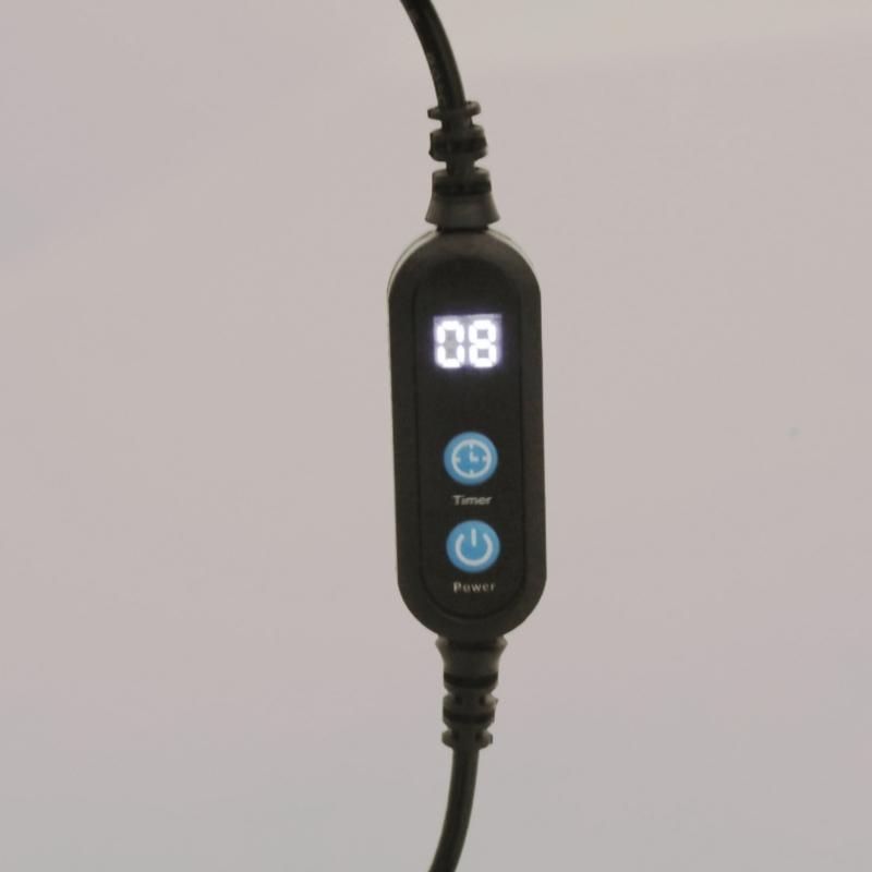 Programmable USB Timer Extension Cord with 12 Hour Cycle Timing Switching Cable Plastic Texture for Office and Home Use
