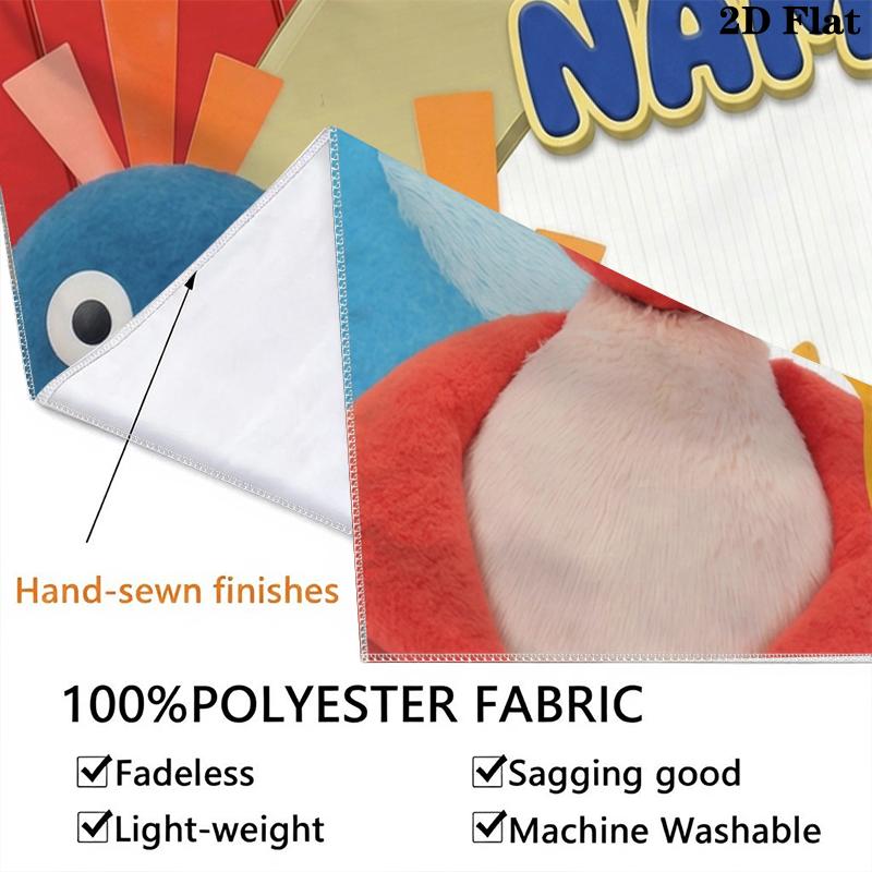 Custom Name Twirlywoos Wall Tapestry Aesthetic Wall Hanging Printed Fabric Blanket Decorative Tapestries for Bedroom Living Room Home Decor