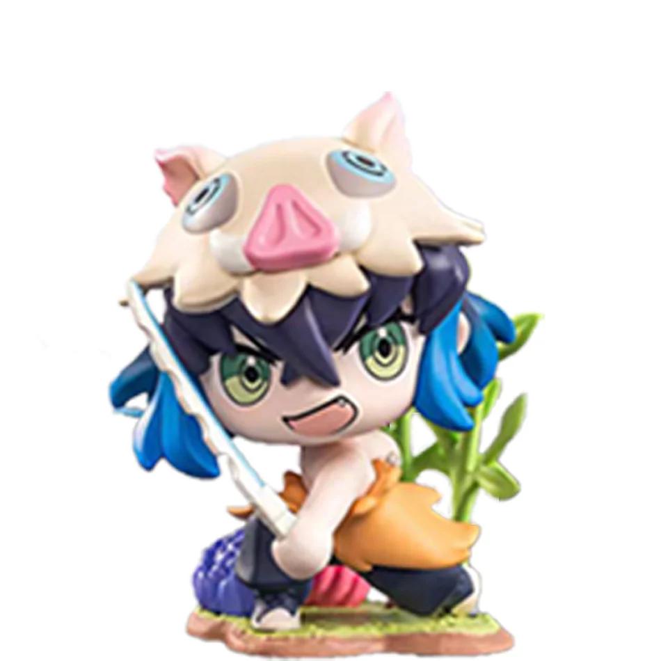 #Demon Slayer Tanjiro Kamado Nezuko Anime Cartoon Figure Blind Box Creative Statue Model Ornament Surprise Gift Box