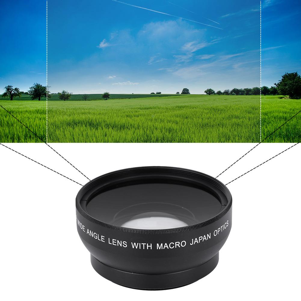 0.45X Magnification High Definition Wide Angle Lens for 49mm Mount Camera