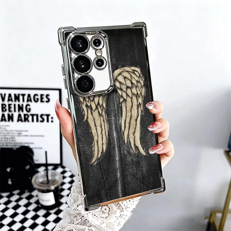 The Walking Dead Daryl Dixon Plating Phone Case For Samsung Galaxy S24 S25 FE S26 Edge S23 Ultra S22 S21 Plus S20 Anti-Fall Aira