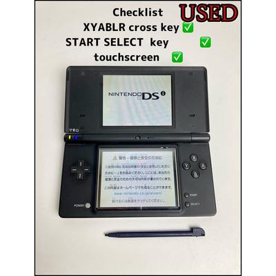 Nintendo DSi TWL-001 (черный ) Проверка работы консоли Stylus [Региональная блокировка JP]