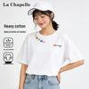 Женская яркая футболка La Chapelle из чистого хлопка с коротким рукавом и цветочным принтом
