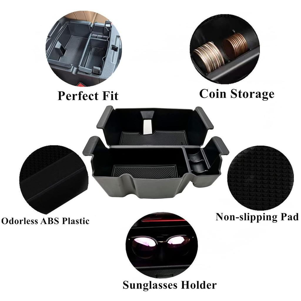 Для Jeep Wrangler JL JLU Unlimited Rubicon Sport Sahara Moab 2018-2021 Gladiator JT 2020+ Truck Center Console Organizer Tray