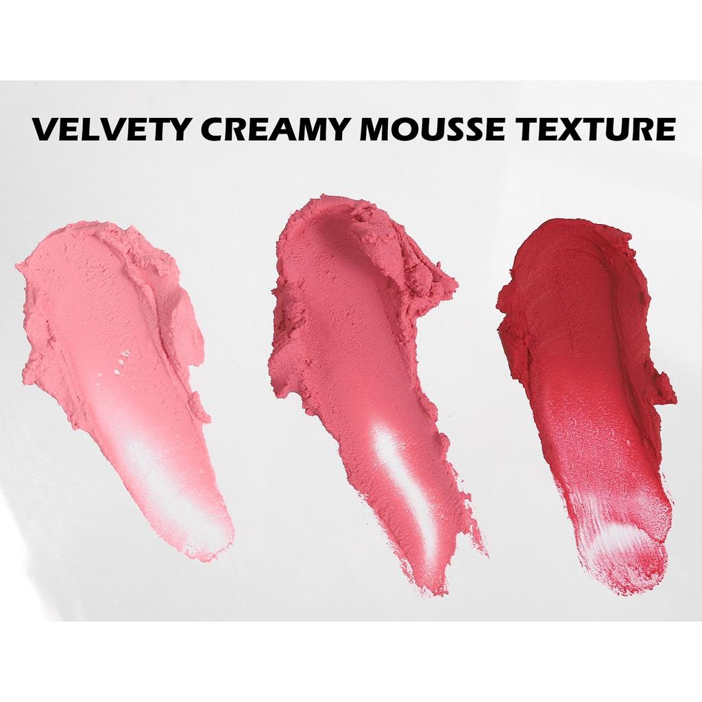 HANDAIYAN Натуральные матовые румяна для лица, бархатистый гладкий крем для губ, румяна для щек, румяна, водостойкий макияж