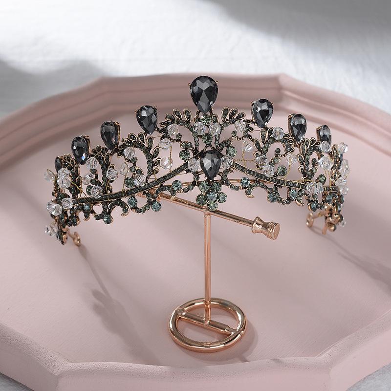 New Crown Bridal Jewelry Simple Alloy Crystal Tiara Hair Accessories Wedding Dress Accessories