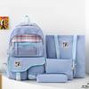 Комплект из четырех школьных ранцев, женский рюкзак большой вместимости для кампуса, студенческий дорожный рюкзак