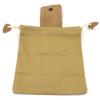 Outdoor Foraging Bag Waxed Canvas Collapsible Foraging Pouch Fruit Picking Storage Bags Leather Belt Waist Hanging Tool Bag for Travel Camping Hiking