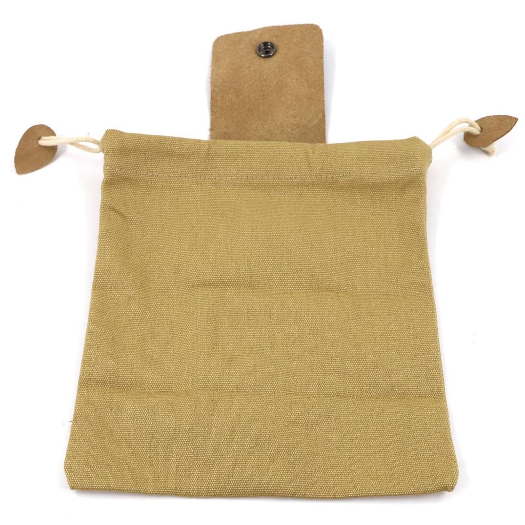 Outdoor Foraging Bag Waxed Canvas Collapsible Foraging Pouch Fruit Picking Storage Bags Leather Belt Waist Hanging Tool Bag for Travel Camping Hiking