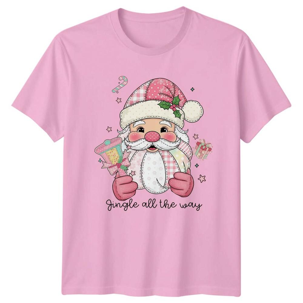 Jingle All The Way Christmas Holidays Santa Unisexs TShirt Unisexs Tee Graphic Top