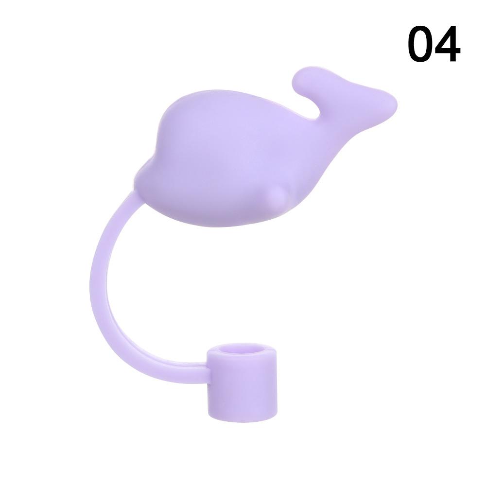 Airtight Straw Tips Cartoon Plugs Cover Cup Accessories Drinking Dust Cap Silicone Straw Plug