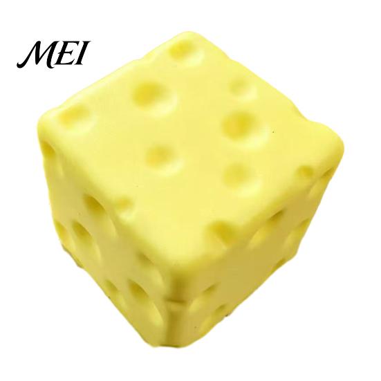 Slow Rising CheeseToys Mini Cheese Cube Squeeze Toy, Anxiety Relief Block Sensory Fake Pinch Toy Rebound for Focus Aid Toys