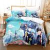 Новый 3D Аниме Mashle: Комплект постельного белья Magic and Muscles Single Twin Full Queen King Size Bed Set Adult Kids Bedroom Duvet Cover Sets