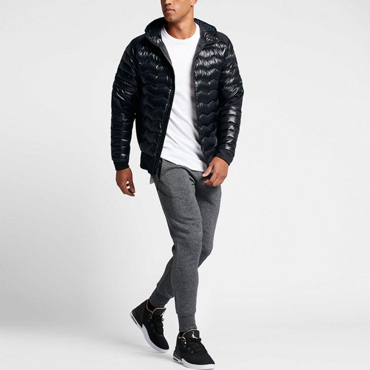 Jordan Air Jordan Down Jackets Men's Black Hooded Moderate Other 807948-010