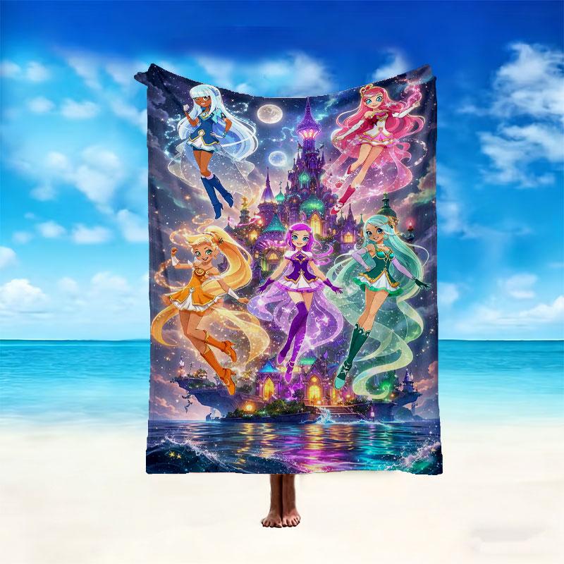1pc Kpop Demon Hunters Blanket, Cozy Printed Throw Blanket, A Heartfelt Gift for Your Family and Friends