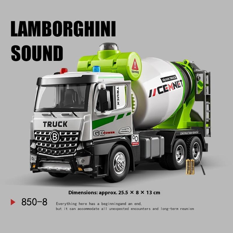 Alloy Truck Toys Children's Semi-Trailer Transporter Construction Vehicle Flat Trailer Model Car