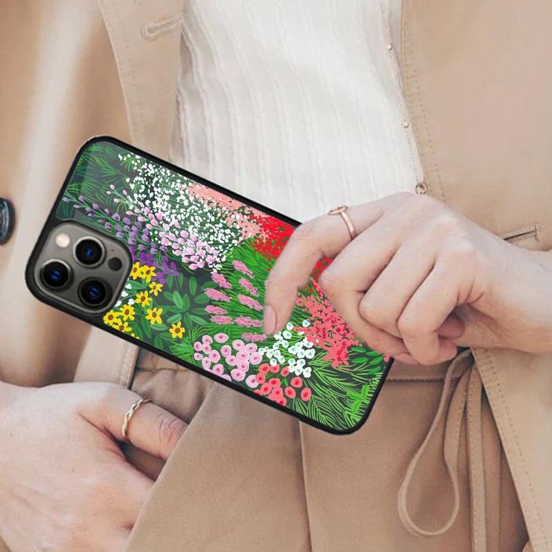 Digital Ethnic Florals Pattern Magnetic Phone Case For APPLE iPhone 17 Air 16 14 13 12 Pro Max 15 Plus Charge MagSafe Cover