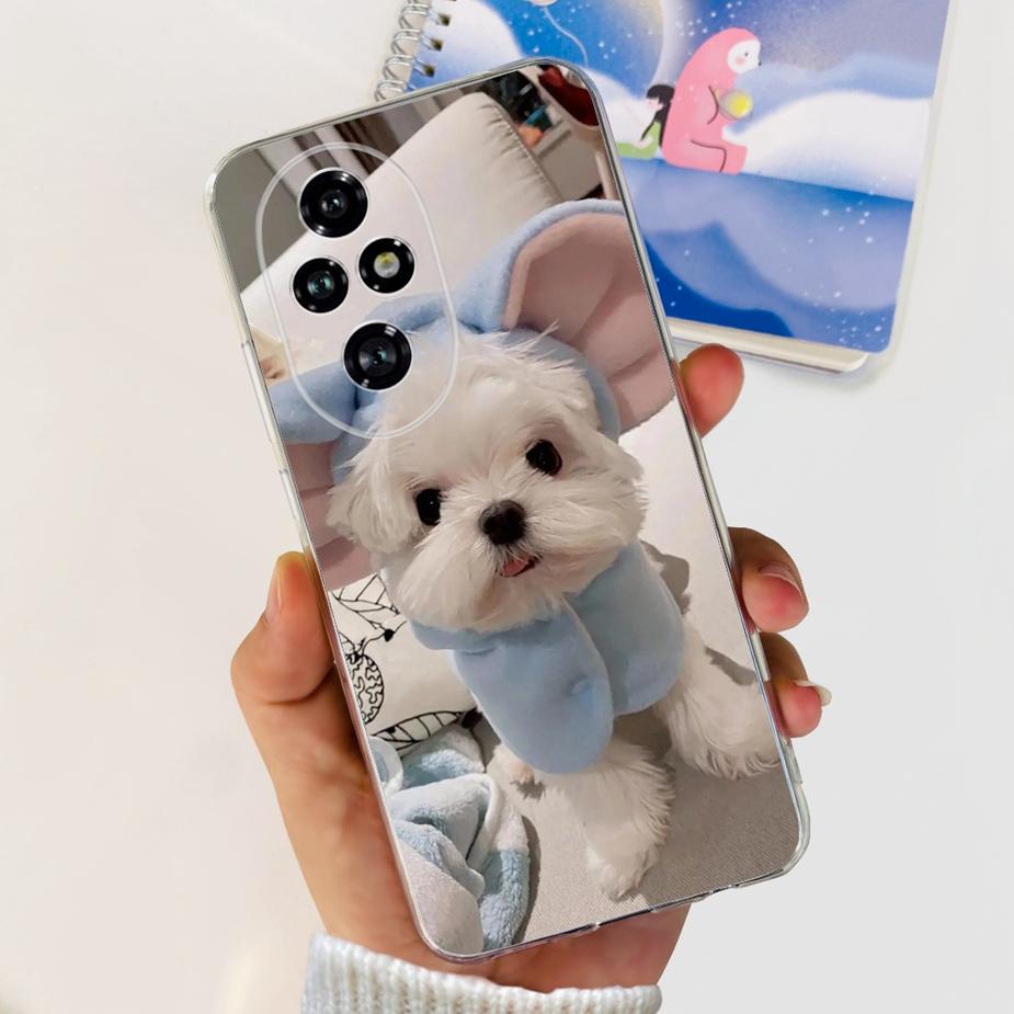 For Honor 200 Pro Case ELP-AN00 Fashion Painted Cover Clear Silicone Soft TPU Phone Cases For Honor 200 Lite Honor200 Pro Bumper