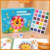 Handmade Finger Art Drawing Book Cartoon Animal Finger Painting Set for Kindergarten