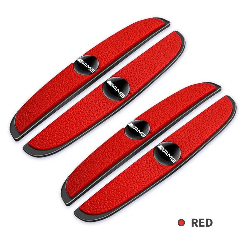 Car Sticker 4Pcs Car Door Bumper Rubber Anti-collision Stickers For Mercedes Benz AMG W206 W204 W205 W212 W213 W221 W222 W223 W2
