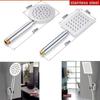 Универсальная ручная душевая лейка из нержавеющей стали с большой ручкой для душа, душевая система с тропическим душем, смеситель для душа в ванной комнате