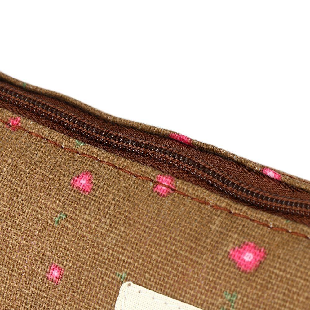 Новый пенал школьные принадлежности сумка для канцелярских товаров милый холщовый пасторальный цветочный пенал