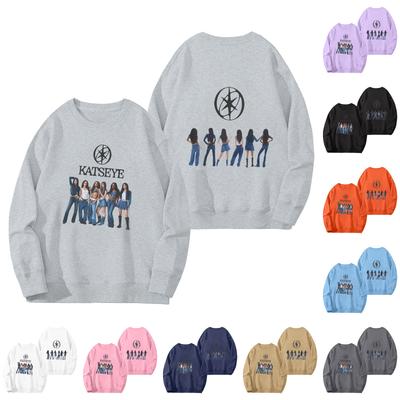 Женский модный пуловер с длинным рукавом, принтом и круглым вырезом, свободного кроя