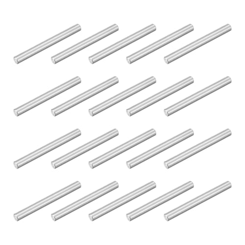 uxcell 40pcs Parallel Pins, M2.5 X 25mm, Dowel Pins, Shelf Supports, Shelf Brackets, 304 Stainless Steel, Furniture Door Joints, Fasteners, Connection