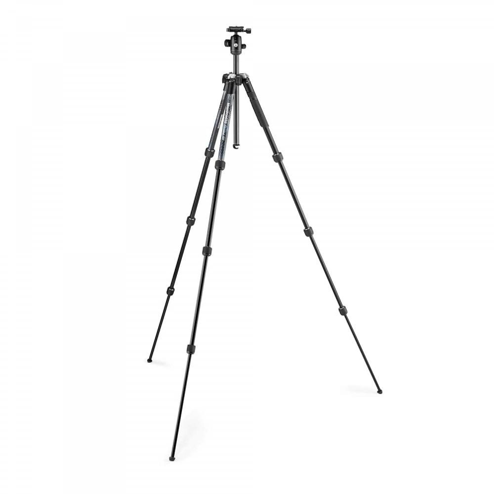 Manfrotto Штатив для смартфона Element MII, алюминиевый 4-уровневый штатив MBT Kit, черный пульт дистанционного управления, сумка для переноски, адаптер для смартфона, входящий в комплект