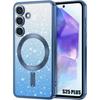 Case for Samsung Galaxy S25 Plus (S25+) with Magnetic Circle Camera Protection - Glitter Blue
