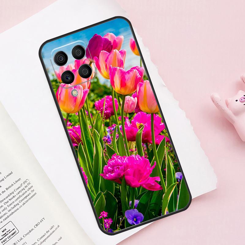 Весенние тюльпаны Чехол для телефона Samsung Galaxy M13 M53 M16 M36 M56 M06 M52 M32 M12 M54 M34 M14 M35 M55 M15 M11 M31