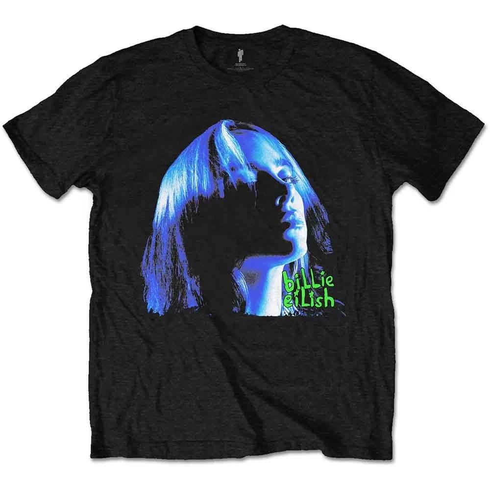 Billie Eilish Neon Shadow Blue Unisex Tshirt
