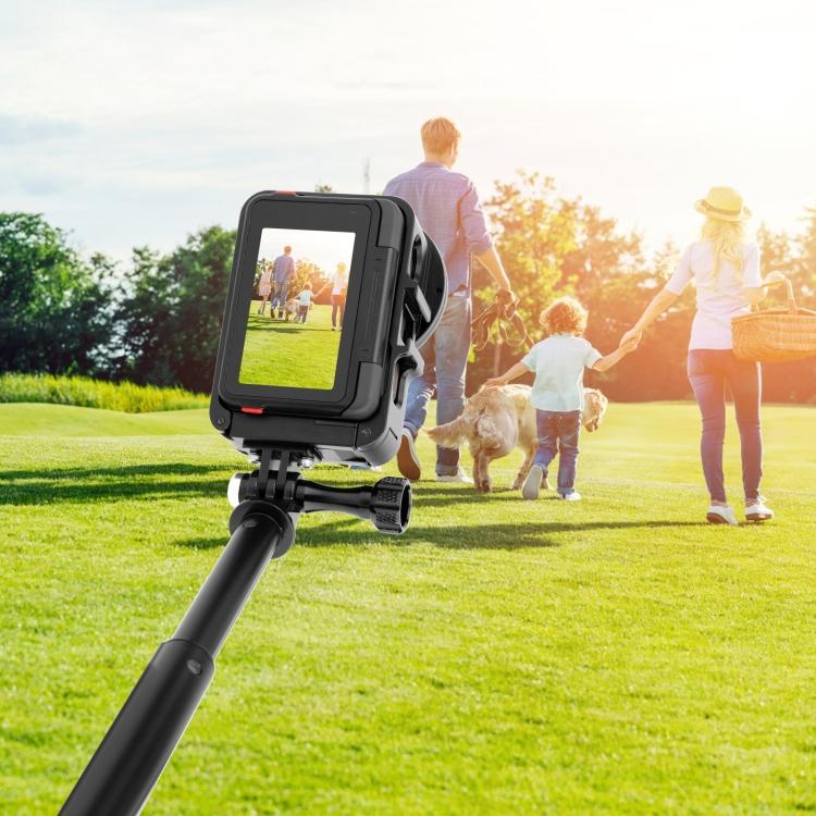 Для Insta360 Ace Pro / Ace PULUZ металлическая рамка-адаптер с 52-мм УФ-фильтром и адаптерным кольцом (черный)